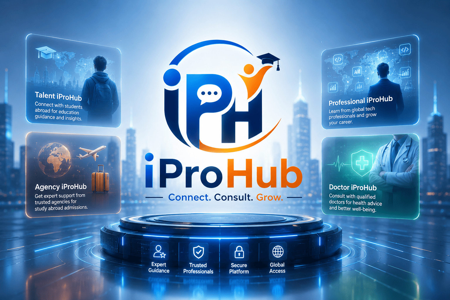 iProHub consultation platform connecting experts with users worldwide